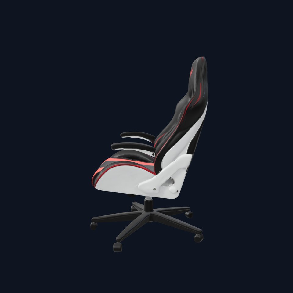 Ergonomic Gaming Chair D Model Pack viewer poster