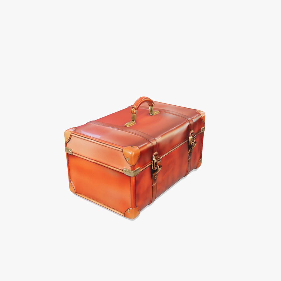 Vintage Leather Suitcase Model Pack viewer poster