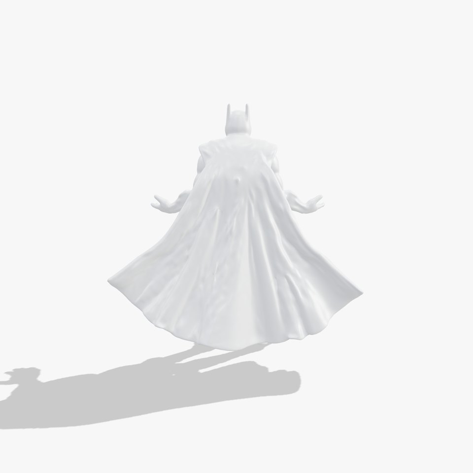 Stealth Guardian Superhero D Model with Advanced Armor and Cape viewer poster
