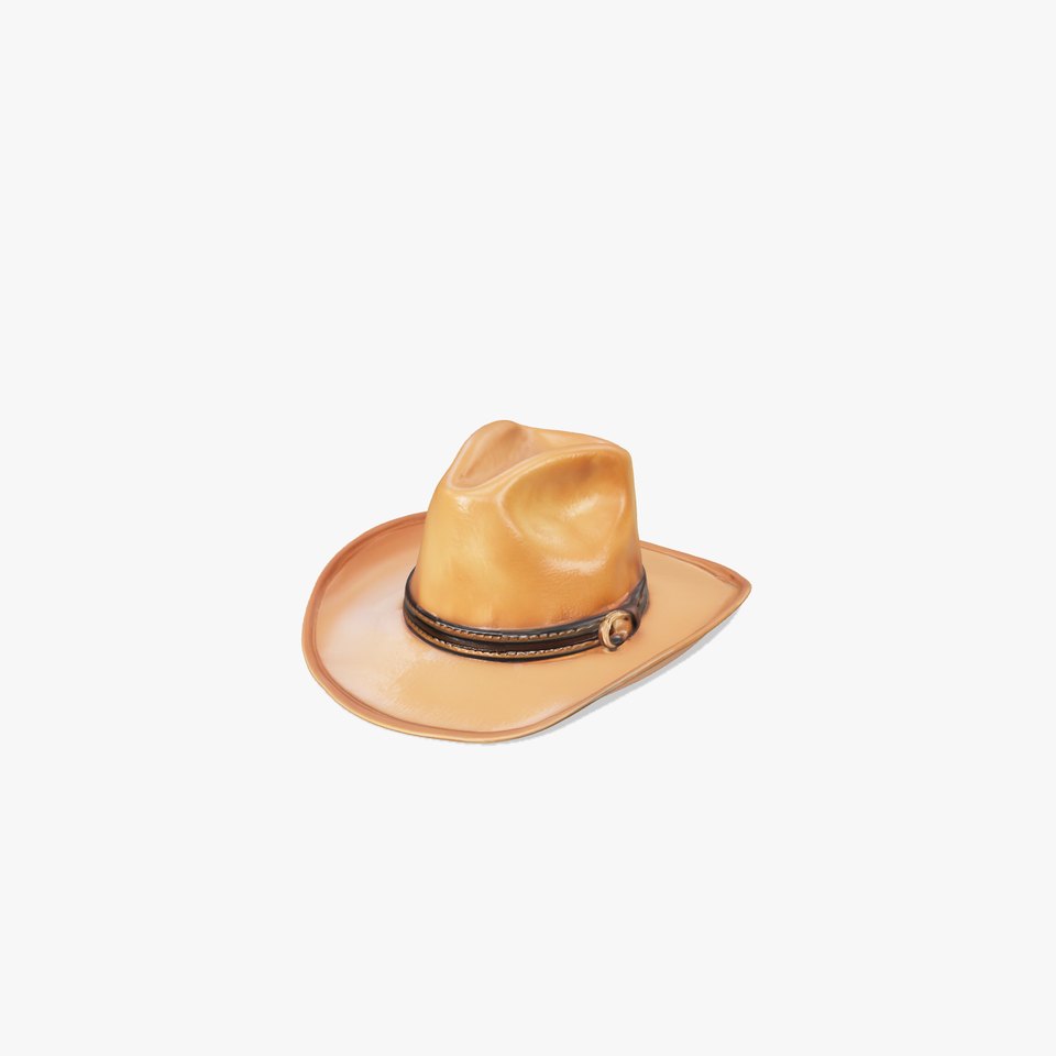 Cowboy Hat D Model Pack for Realistic Rendering viewer poster