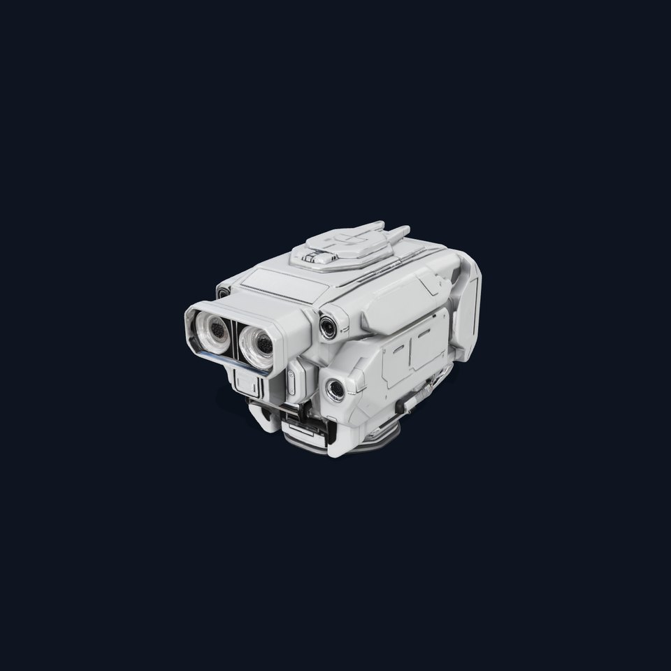 SciFi Surveillance Drone Camera Model Pack viewer poster