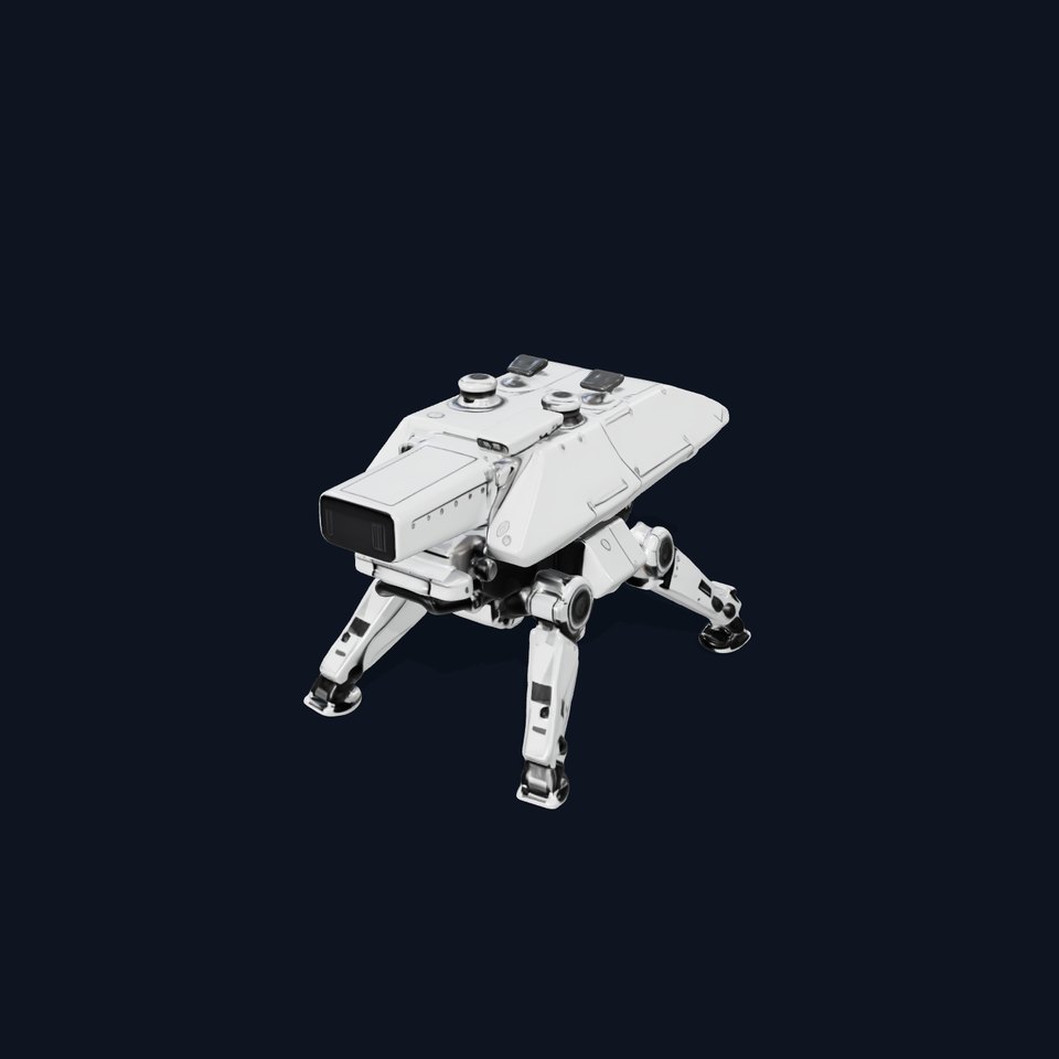 Futuristic Quadruped Robot Model Pack with Advanced Features viewer poster