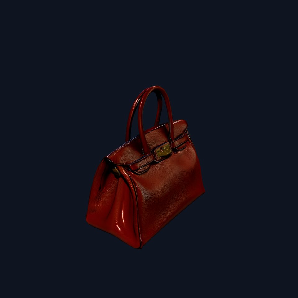 Luxury Leather Handbag D Model Pack