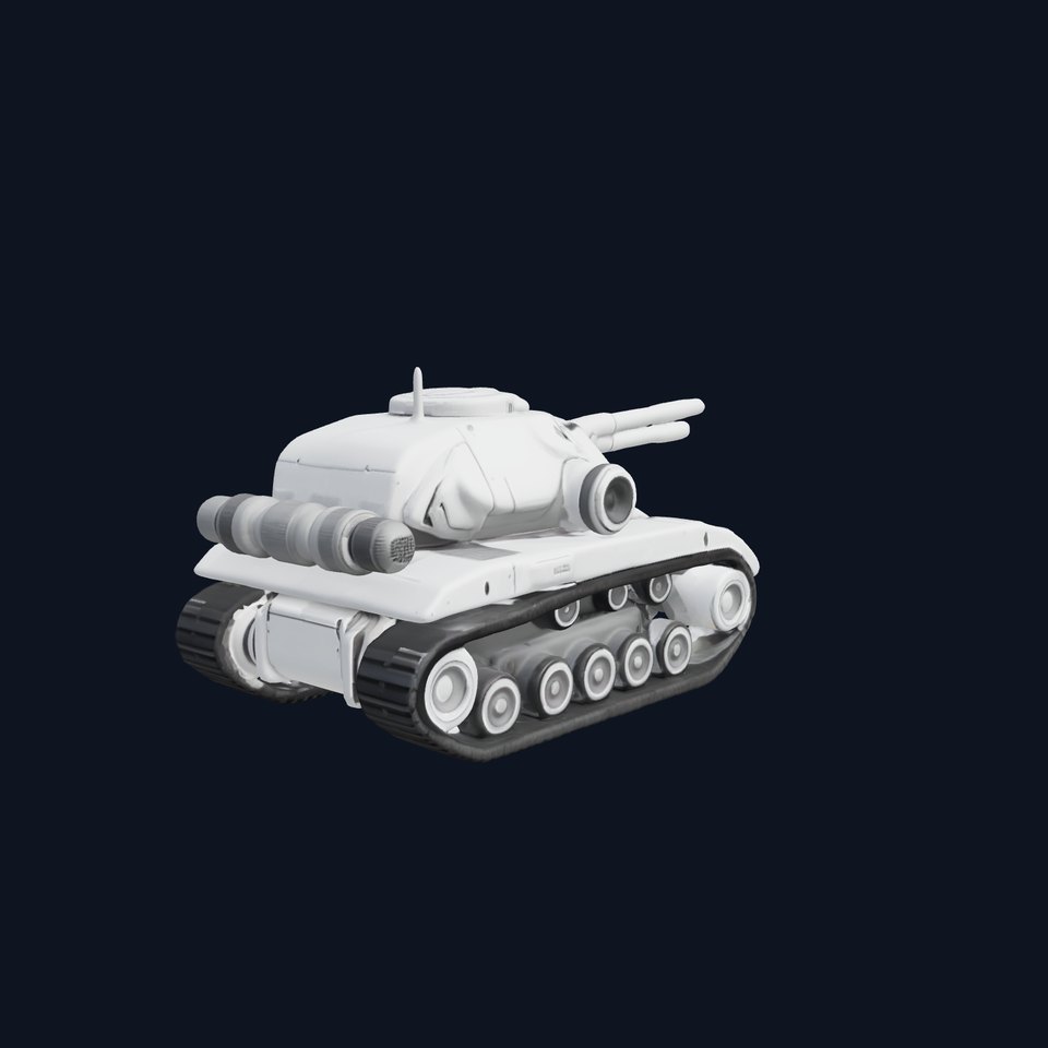 Futuristic Armored Tank Model Pack viewer poster