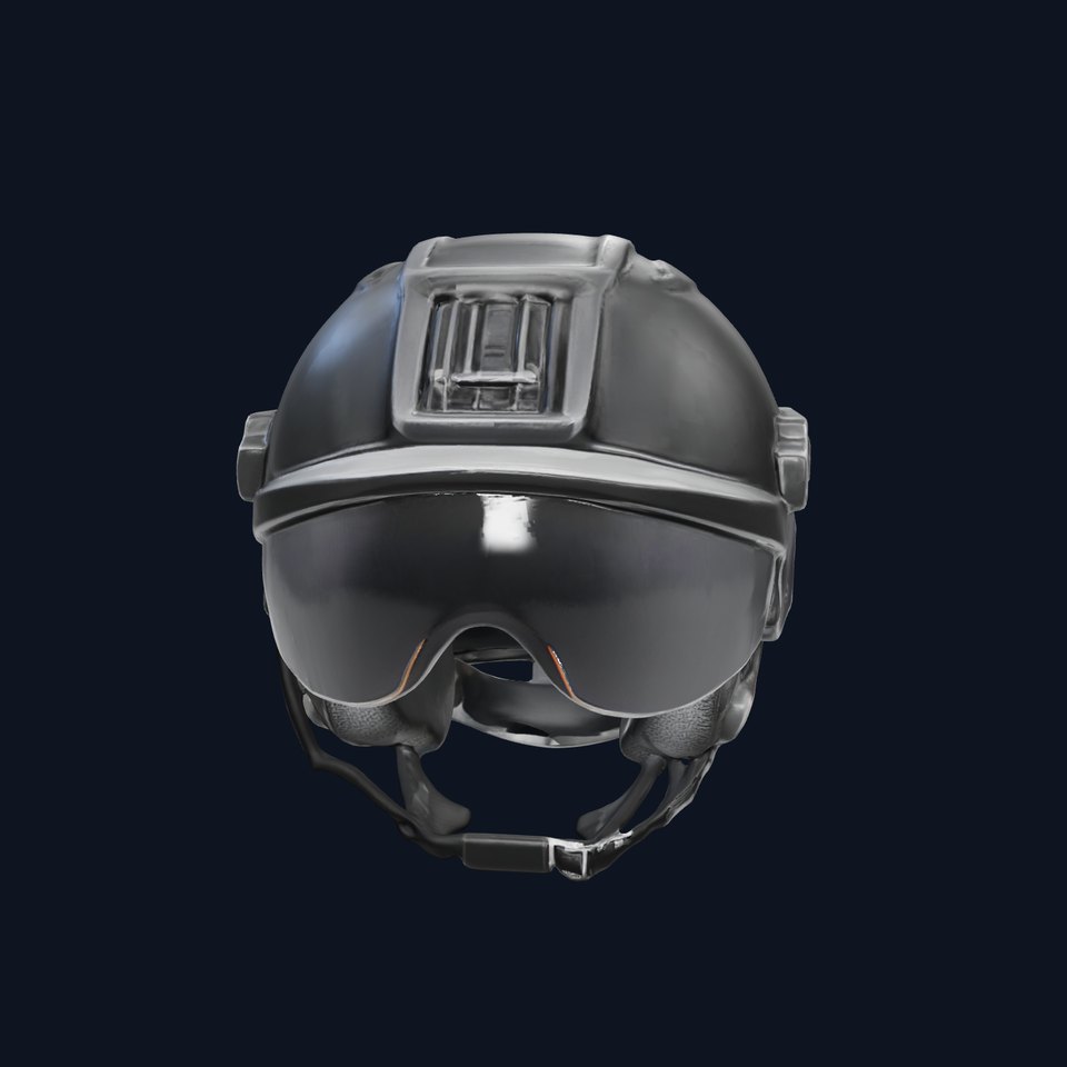 Tactical Helmet with Visor Model Pack viewer poster