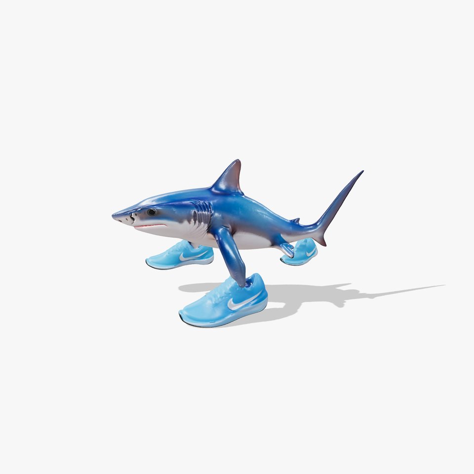 Shark with Sneakers Model Pack viewer poster