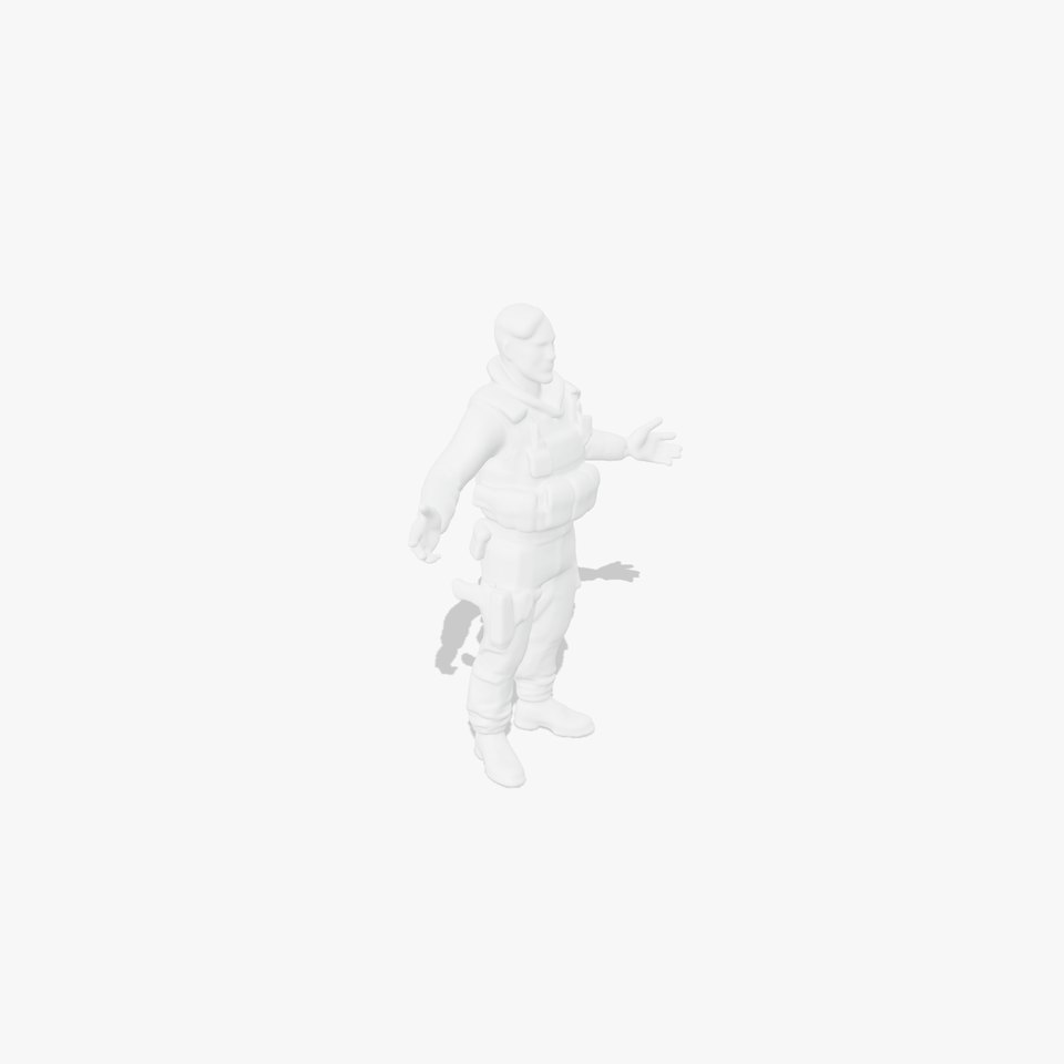 Tactical Operative D Character Model  Rigged and Animated Soldier viewer poster