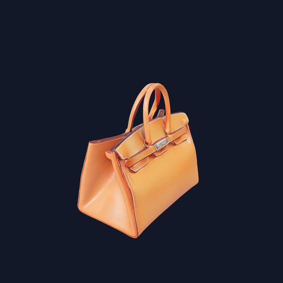 Elegant Leather Handbag D Model Pack viewer poster