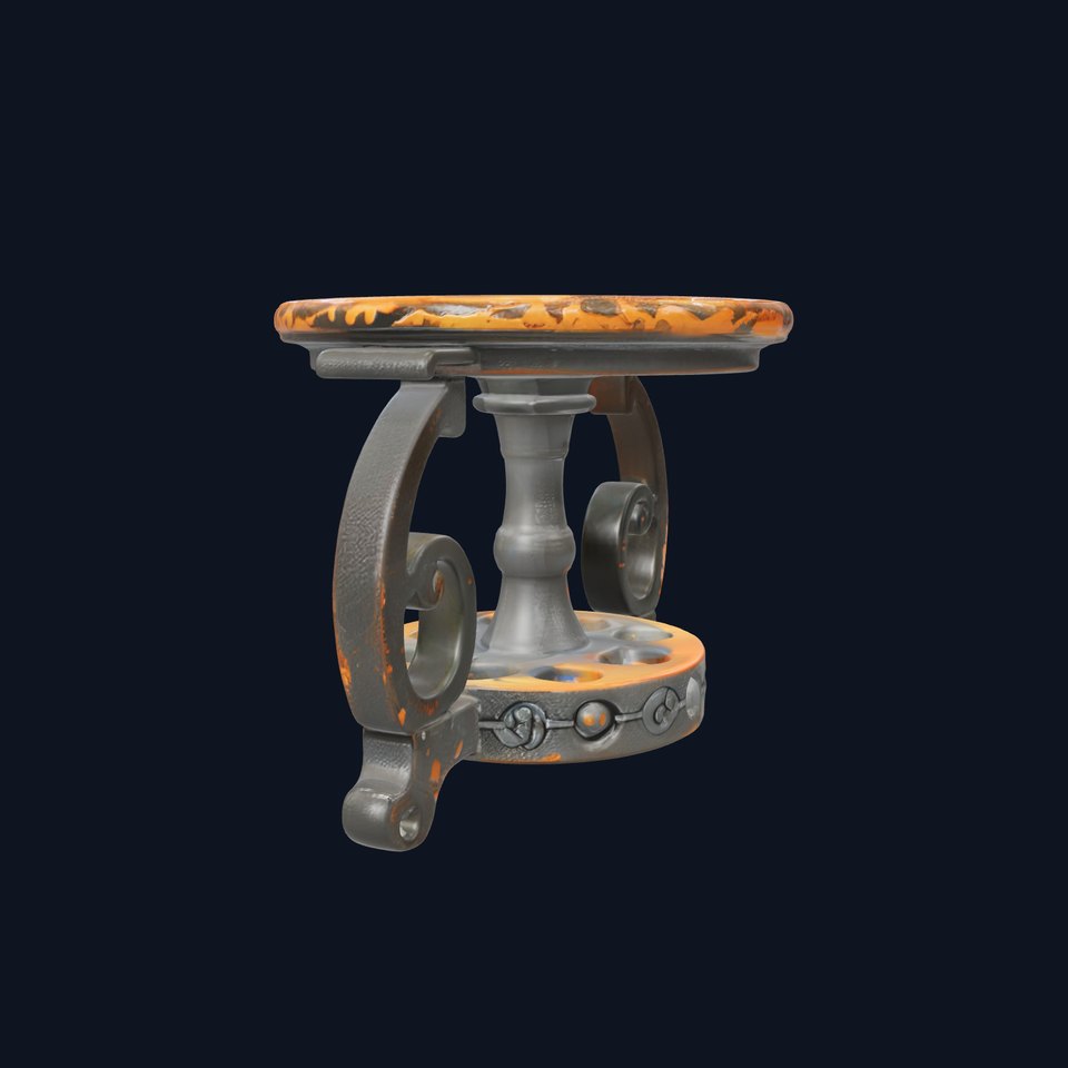 Ornate Metal Candle Holder Model Pack viewer poster