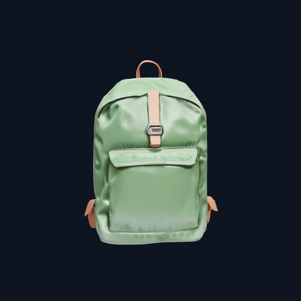 Green Backpack D Model Pack viewer poster