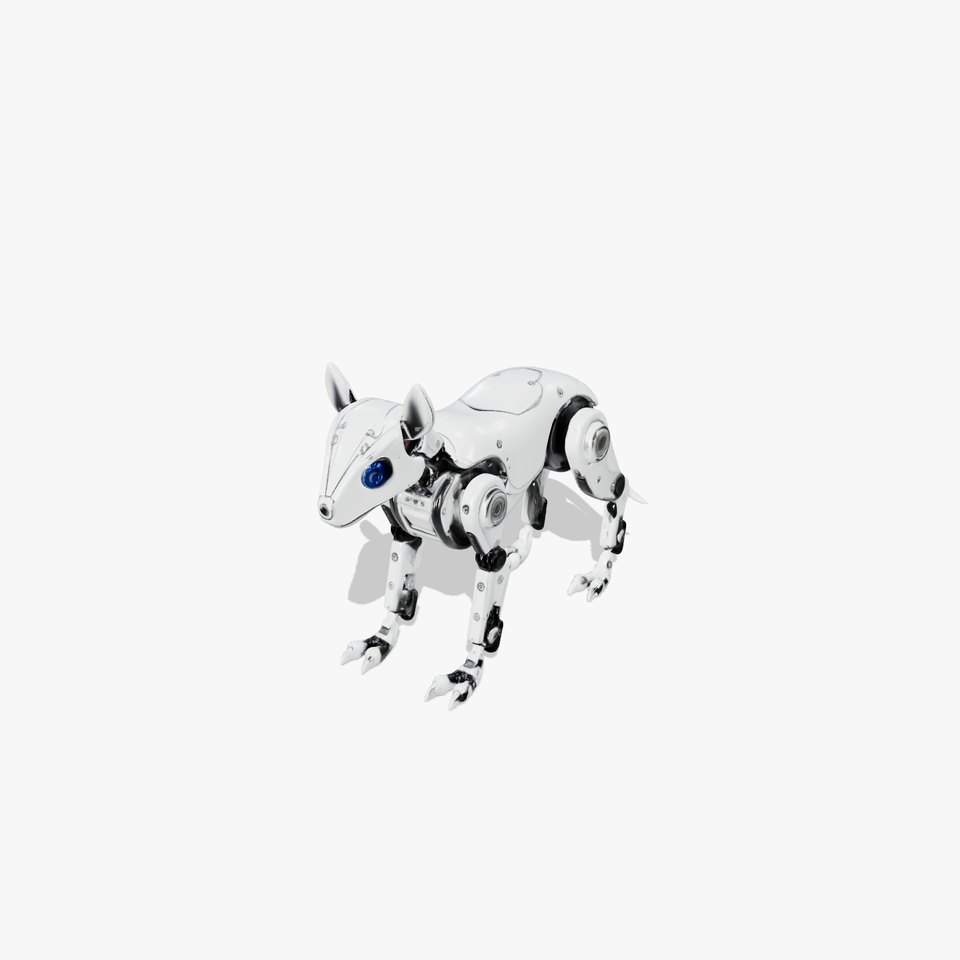 Futuristic Robotic Dog Model Pack viewer poster