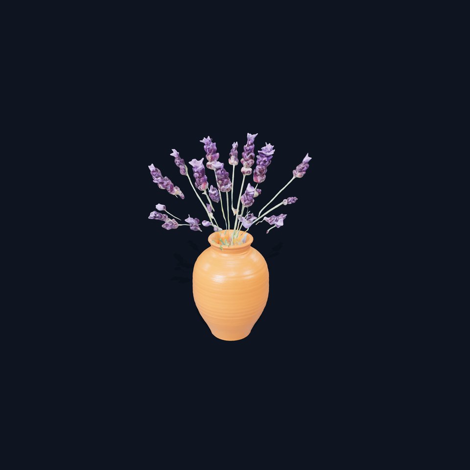 Terracotta Vase with Lavender Model Pack viewer poster