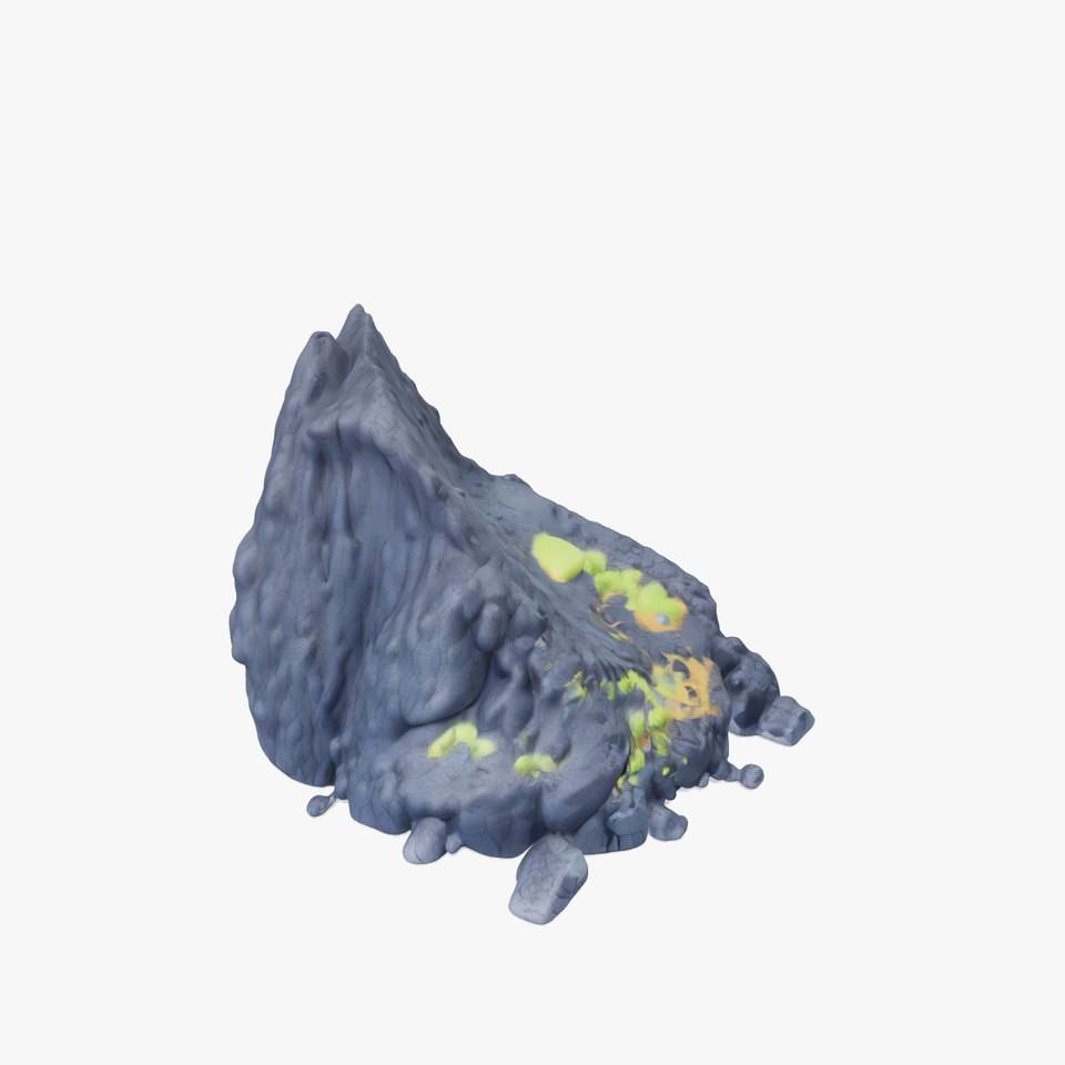 Rocky Cliff with Grass model pack