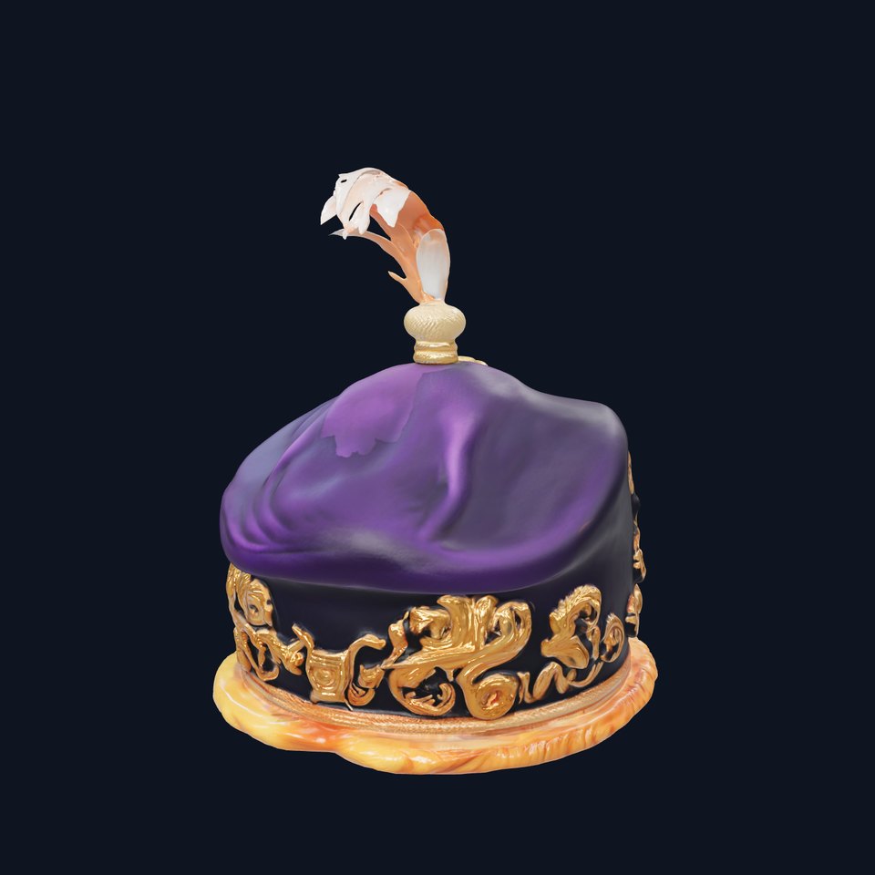 Elegant Embroidered Hat model pack with Feather Detail viewer poster