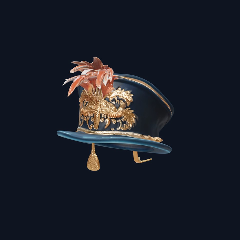 Ornate Military Hat D Model Pack viewer poster