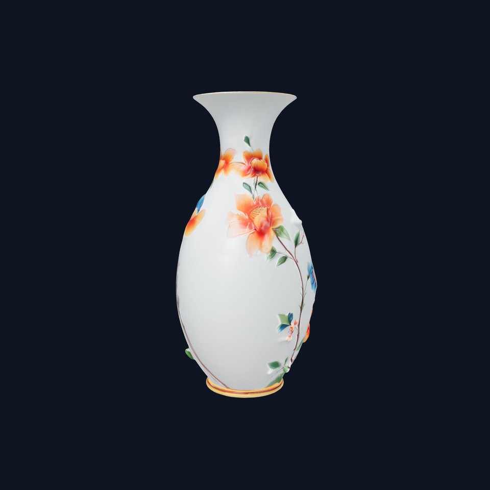 Floral Porcelain Vase Model Pack viewer poster