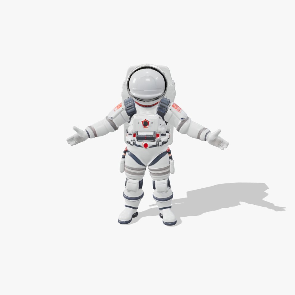 Astronaut Explorer D Model HighDetail PBR Textures viewer poster