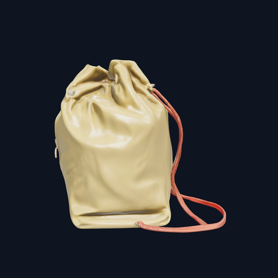Drawstring Backpack D Model Pack viewer poster