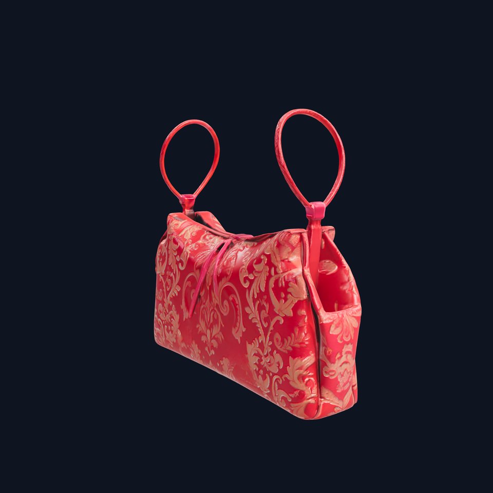 Elegant Handbag Model Pack with Ornate Pattern viewer poster