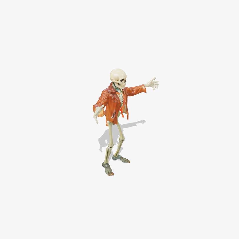Stylish Skeleton Character in Leather Jacket for Games and Animations viewer poster
