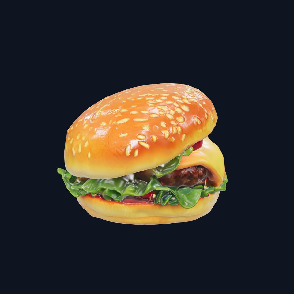 Cheeseburger Deluxe D Model Pack viewer poster