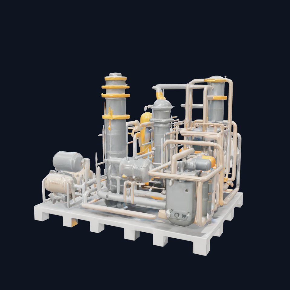 Industrial Processing Plant D Model Pack viewer poster