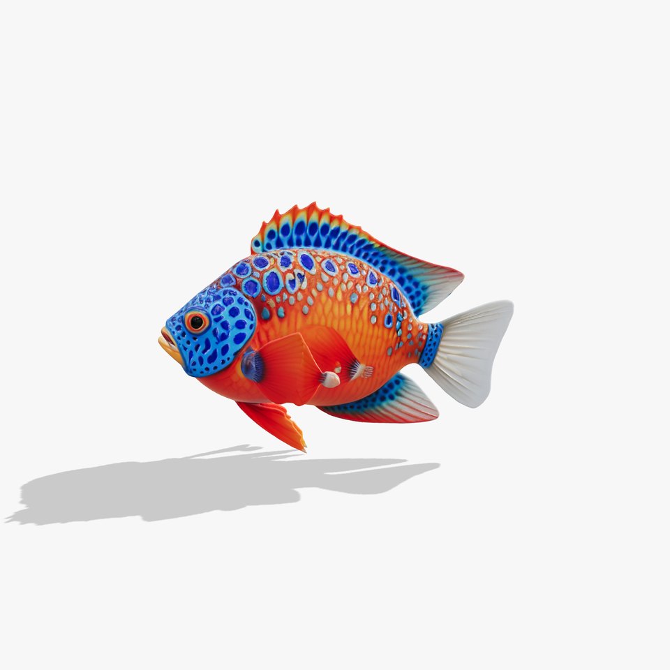 Vibrant Tropical Fish D Model Pack viewer poster