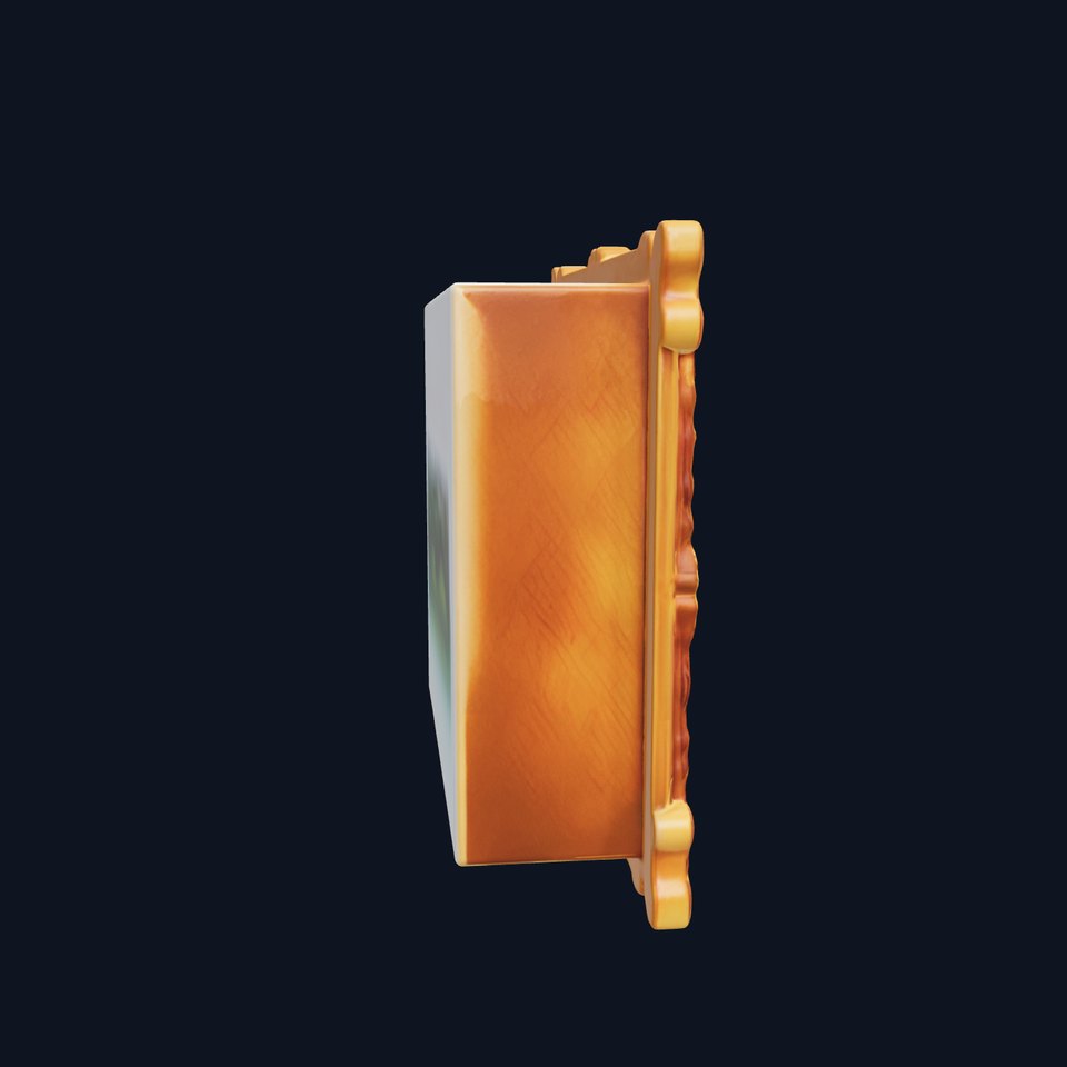 Ornate Gold Picture Frame Model Pack viewer poster