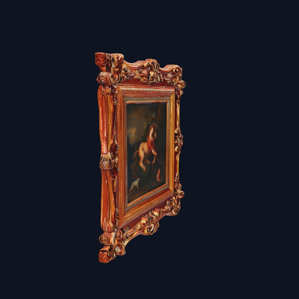 Baroque Ornate Picture Frame Model Pack viewer poster