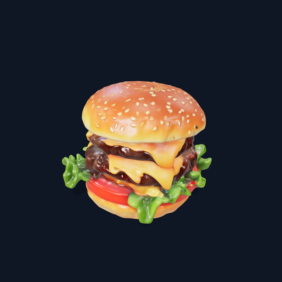 Double Cheeseburger Model Pack viewer poster