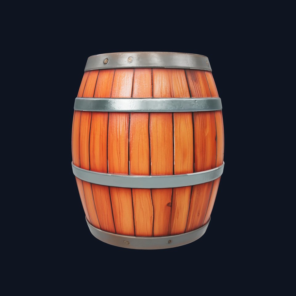 Rustic Wooden Barrel Model Pack for Environment Design viewer poster