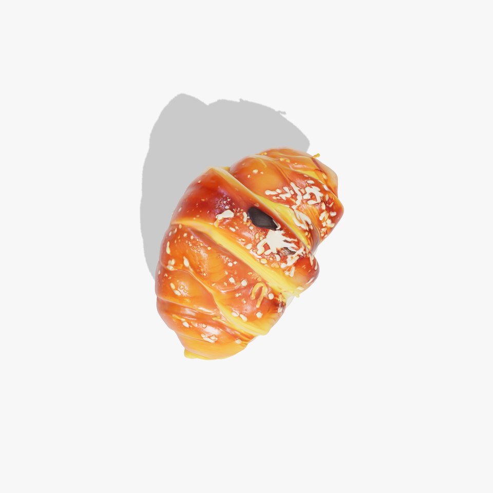 Croissant with Cream Filling D Model Pack viewer poster