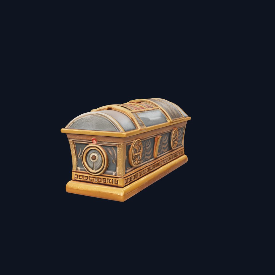 Antique Treasure Chest Model Pack viewer poster