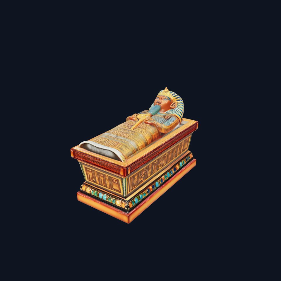 Ancient Egyptian Sarcophagus Model Pack viewer poster