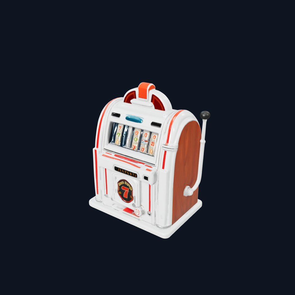 Vintage Slot Machine D Model Pack viewer poster