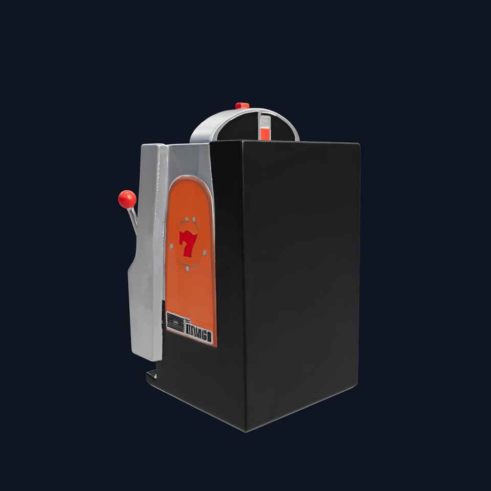 Vintage Slot Machine D Model Pack viewer poster