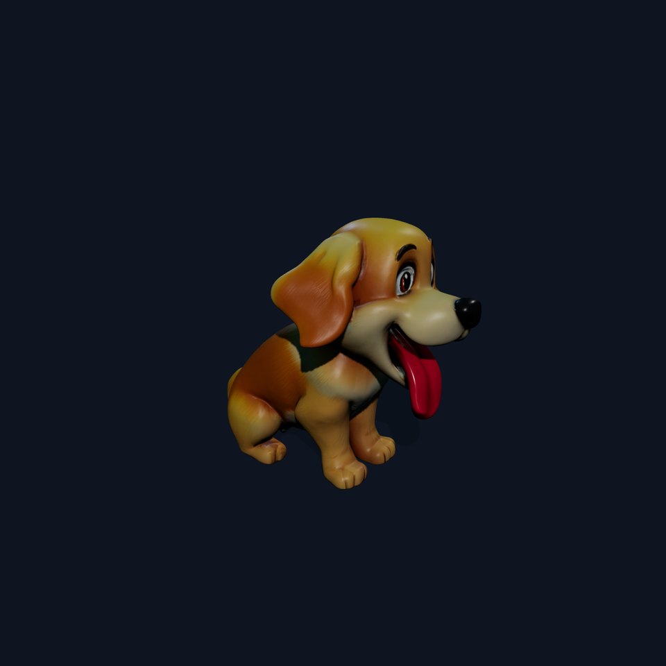 Cute Cartoon Puppy Model Pack viewer poster