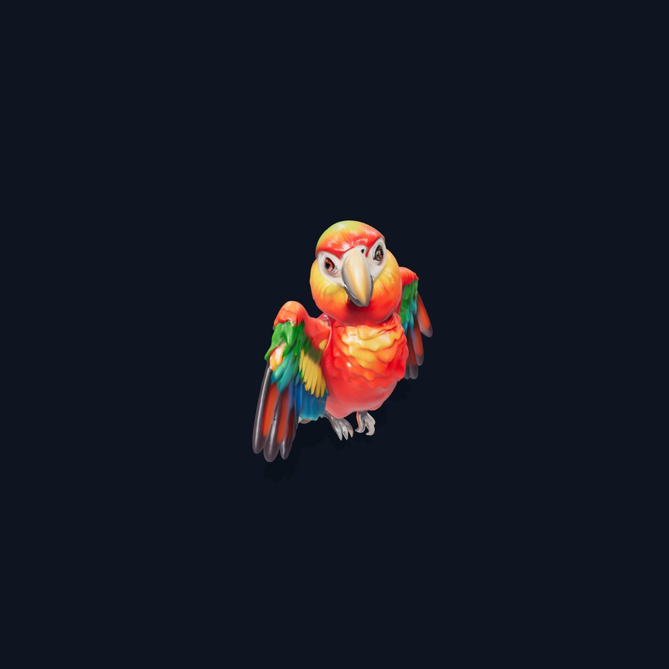 Colorful Parrot D Model Pack for Animation and Games viewer poster