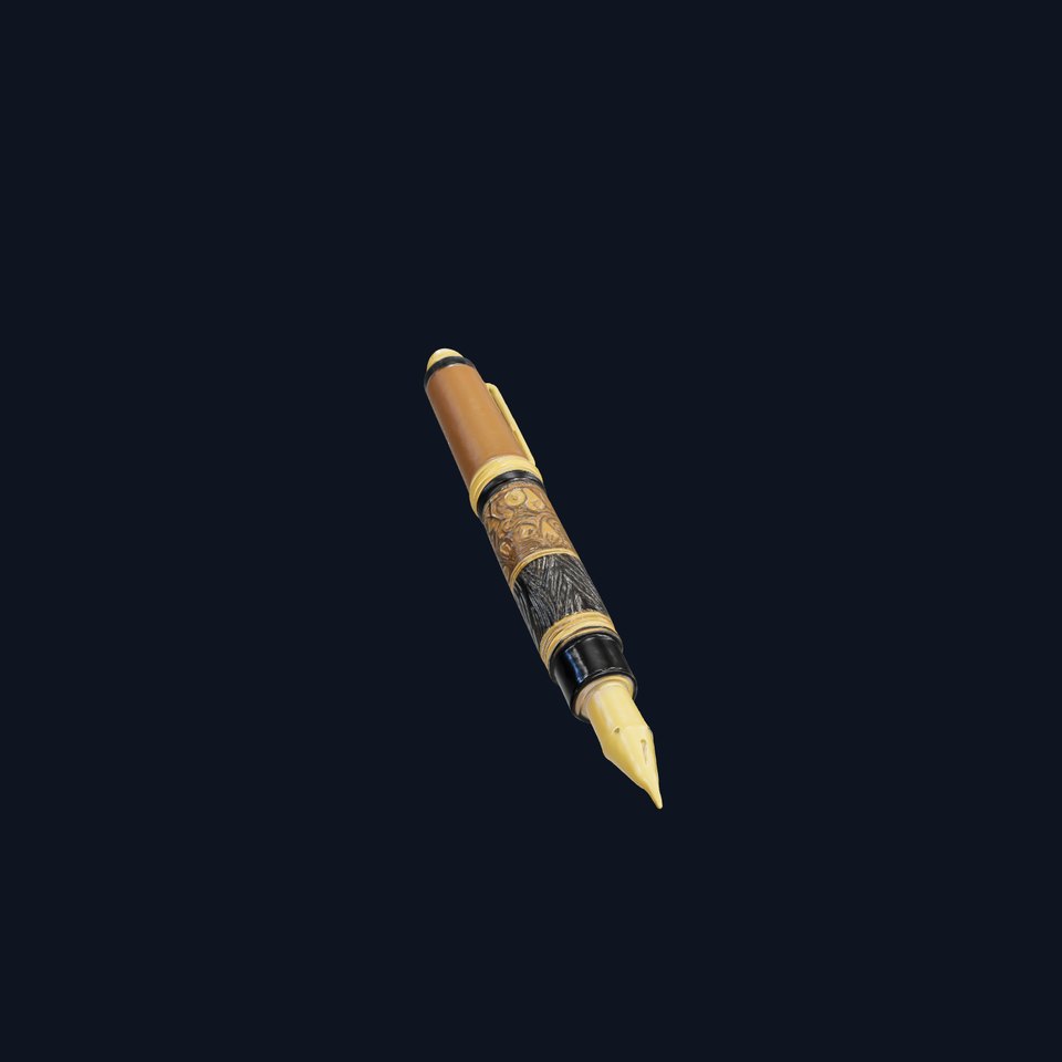 Elegant Fountain Pen Model Pack viewer poster