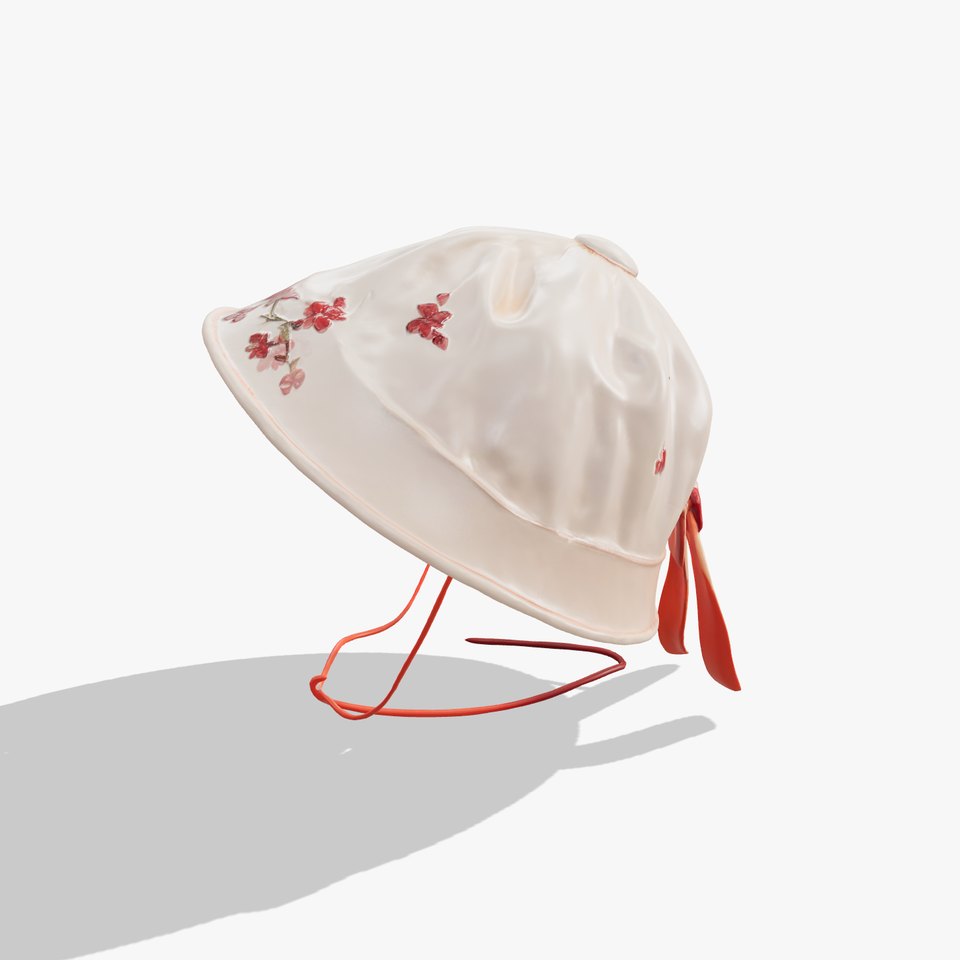 Embroidered Vintage Hat D Model Pack viewer poster