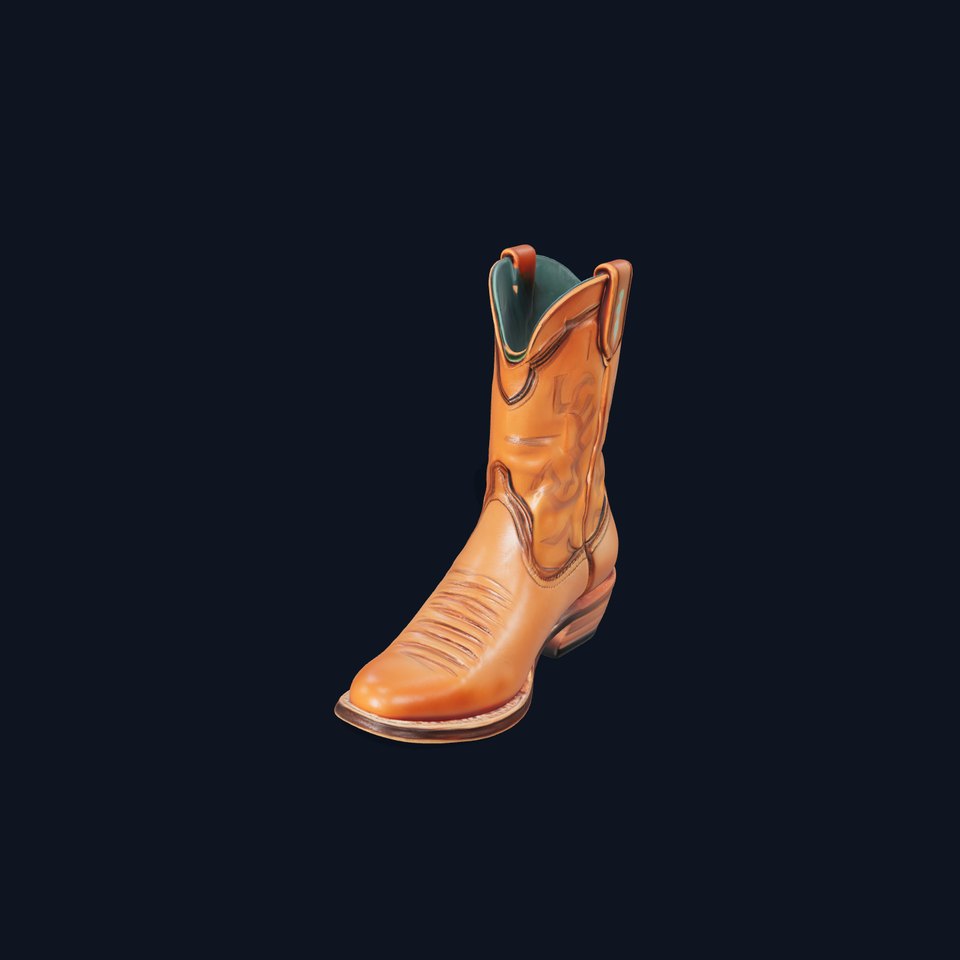 Western Cowboy Boot D Model Pack viewer poster