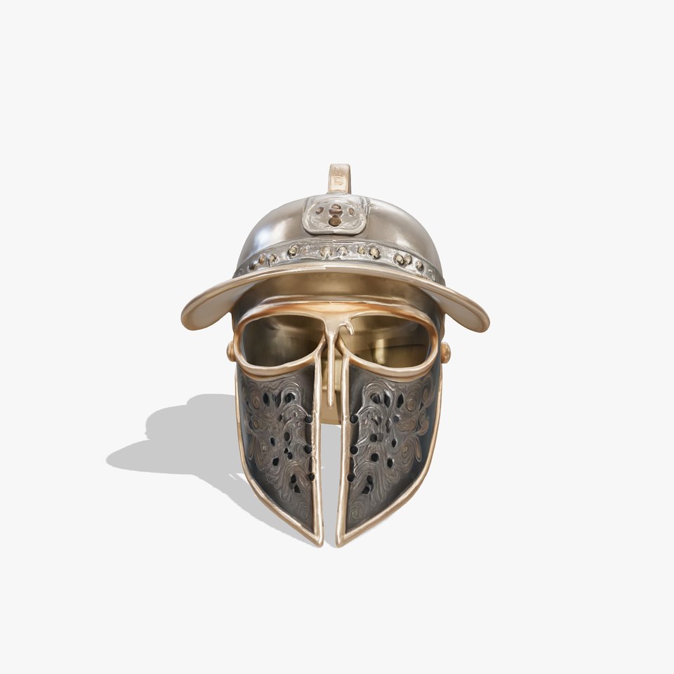Roman Gladiator Helmet D Model Pack viewer poster