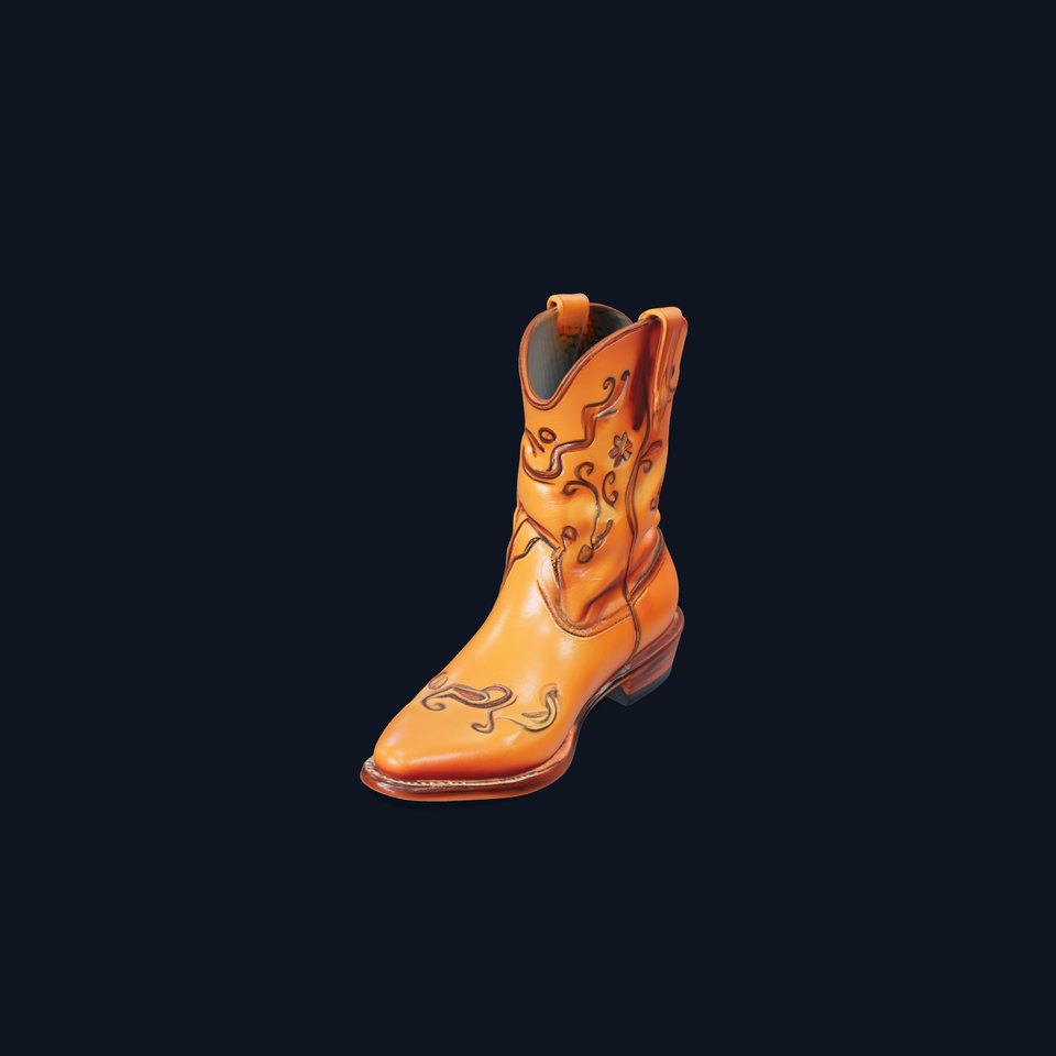 Western Cowboy Boot D Model Pack viewer poster