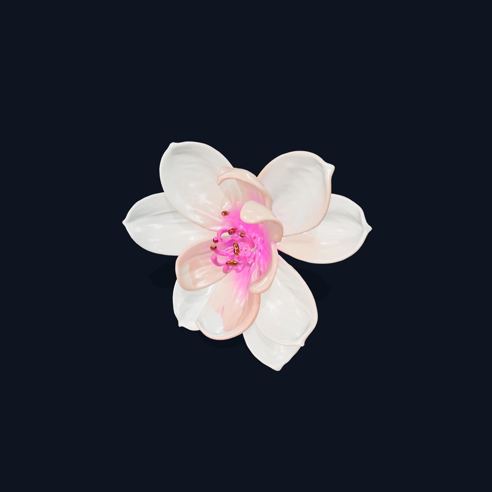 Floral Blossom D Model Pack viewer poster