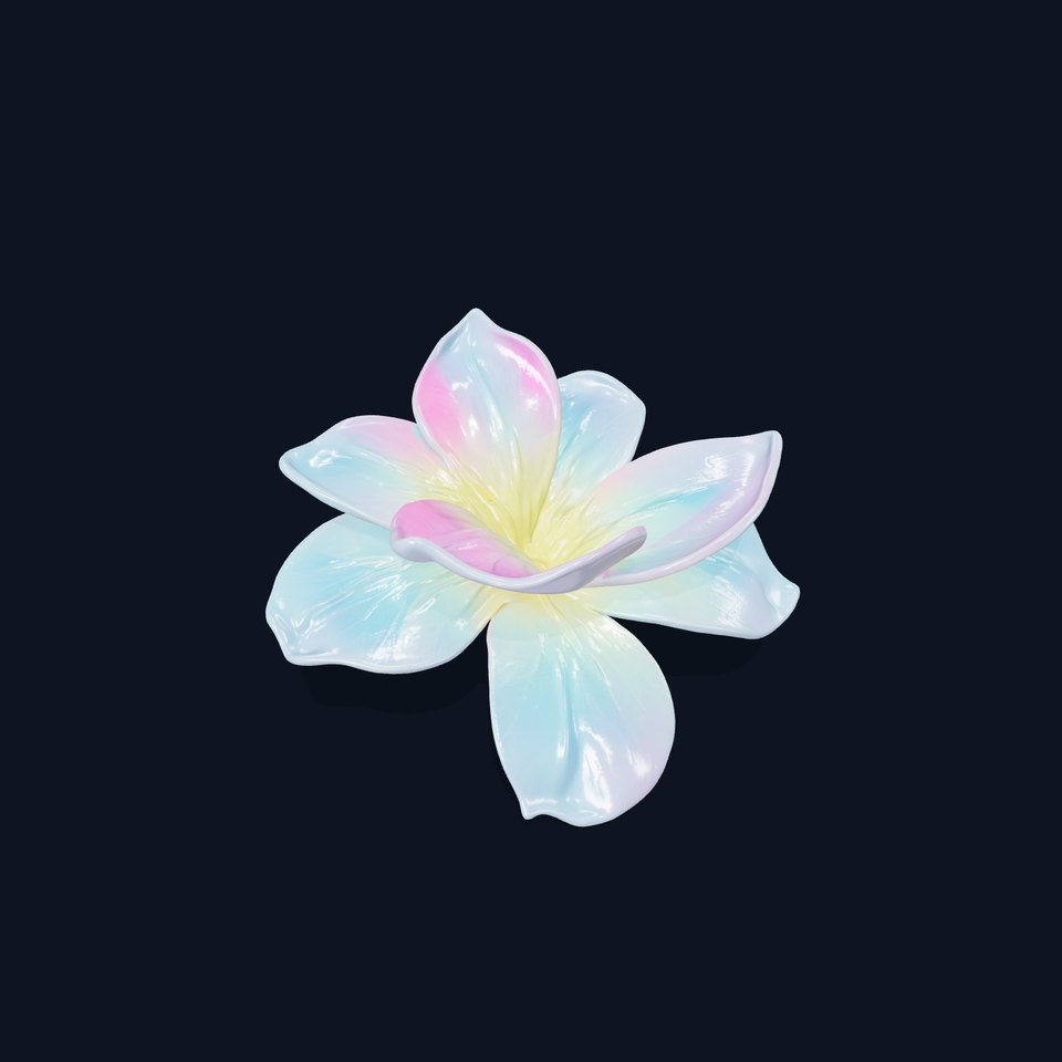 Iridescent Flower Model Pack viewer poster