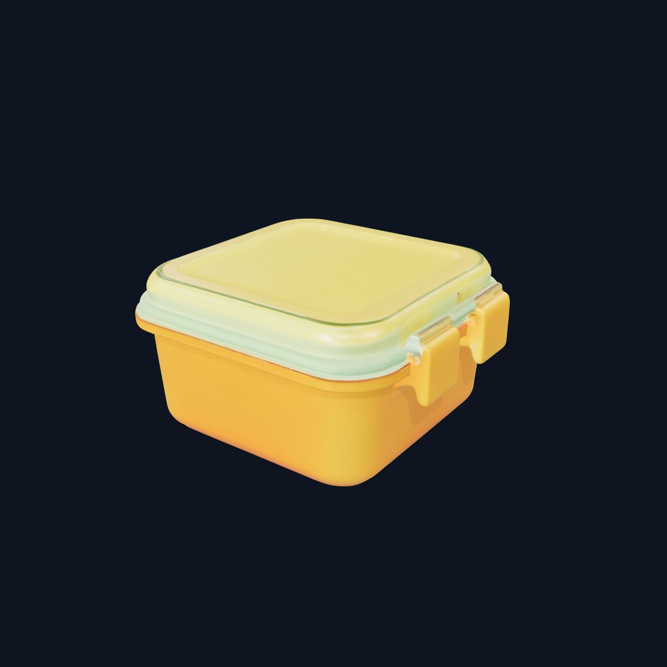 Food Container Model Pack with Snap Lid Design viewer poster