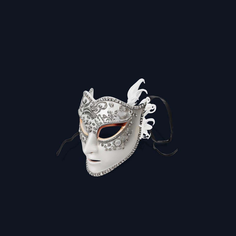 Intricate Venetian Mask Model Pack viewer poster