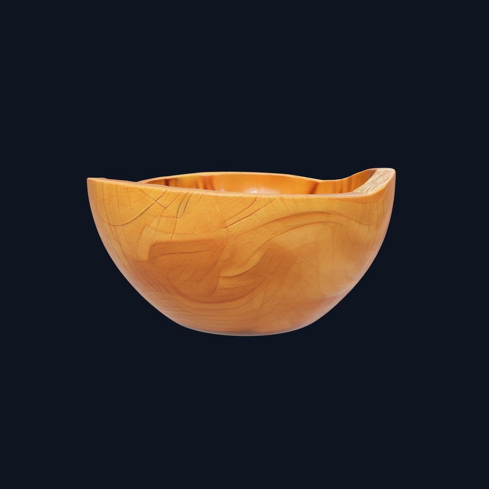 Elegant Wooden Bowl Model Pack viewer poster