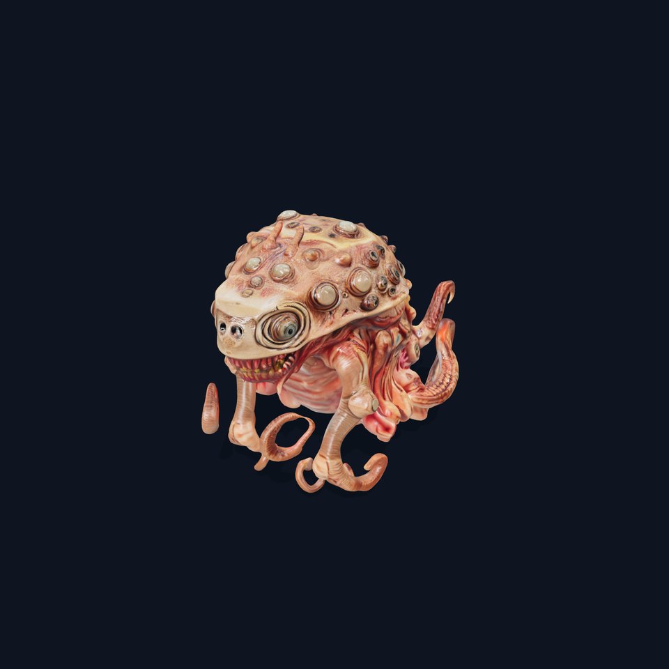 Alien Creature Model Pack for D Rendering and Game Design viewer poster