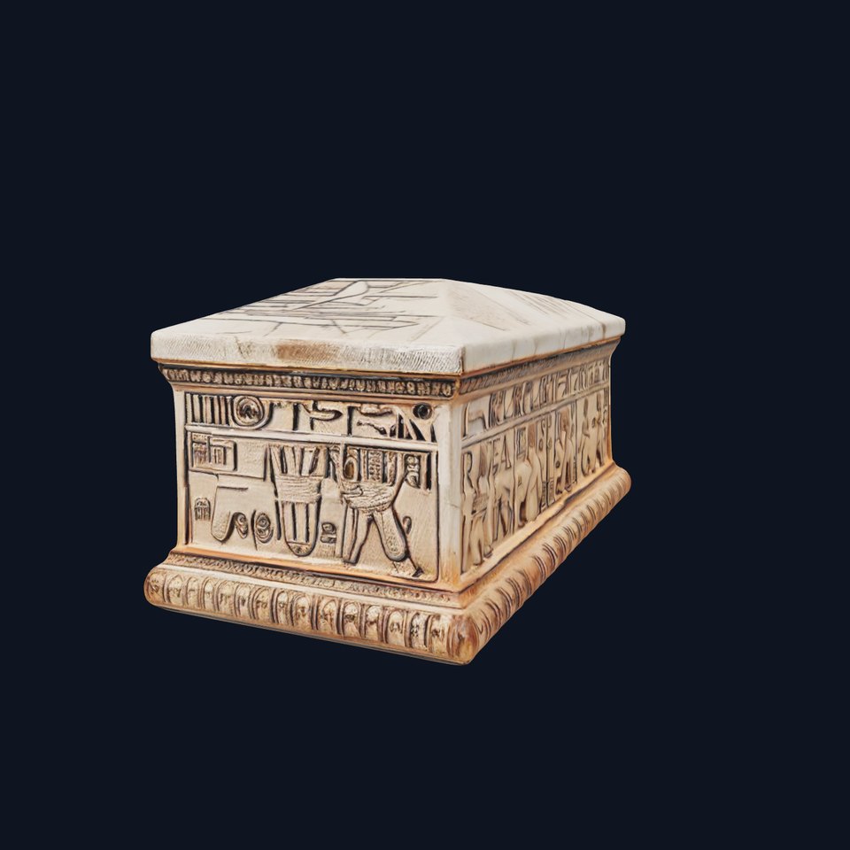 Ancient Egyptian Sarcophagus D Model Pack viewer poster